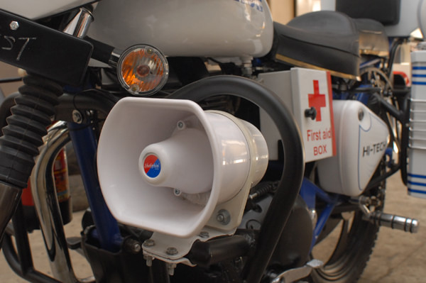 A close look at the Hi-tech Police Motorcycle prototype A close look at the Hi-tech Police Motorcycle prototype