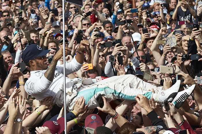 F1: Hamilton wins British GP as Rosberg penalised