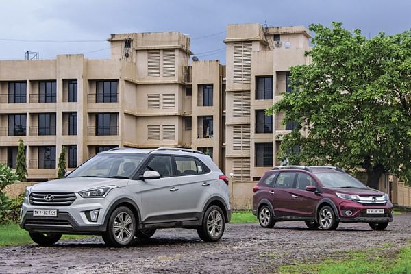 Hyundai Creta petrol auto vs Honda BR-V CVT comparison