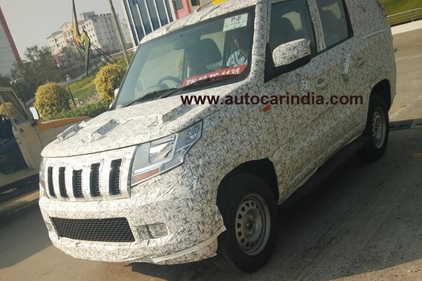 Mahindra TUV long wheelbase spied