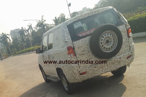 Mahindra TUV long wheelbase spied