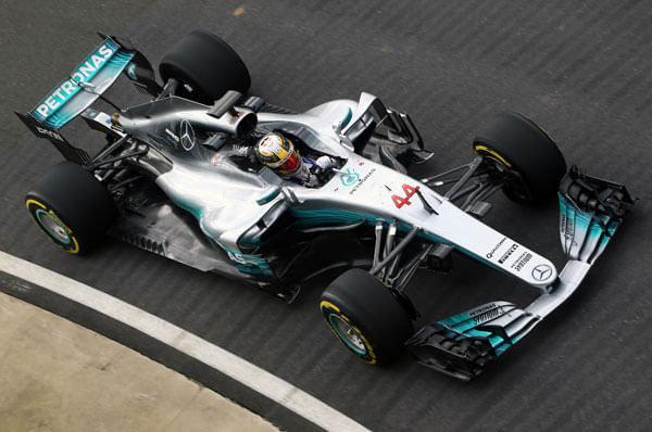 F1 2017: Mercedes W08 unveiled