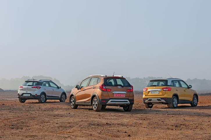 Honda WR-V vs Hyundai i20 Active vs Maruti Vitara Brezza comparison Honda WR-V vs Hyundai i20 Active vs Maruti Vitara Brezza comparison
