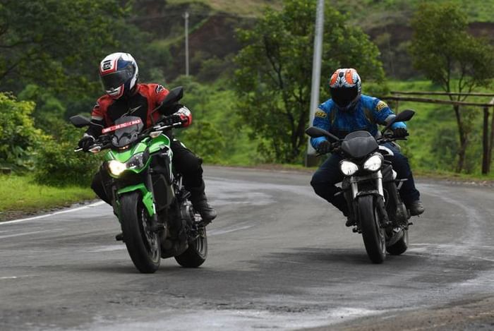 Triumph Street Triple S vs Kawasaki Z900 comparison