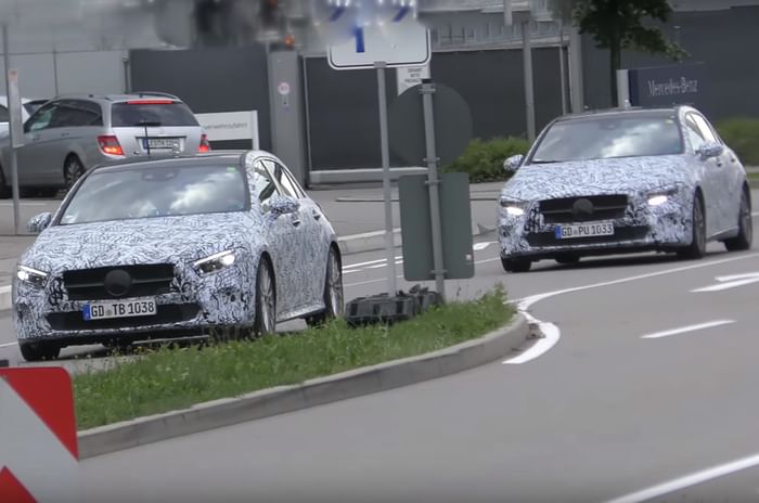 2018 Mercedes-Benz A-class spied testing