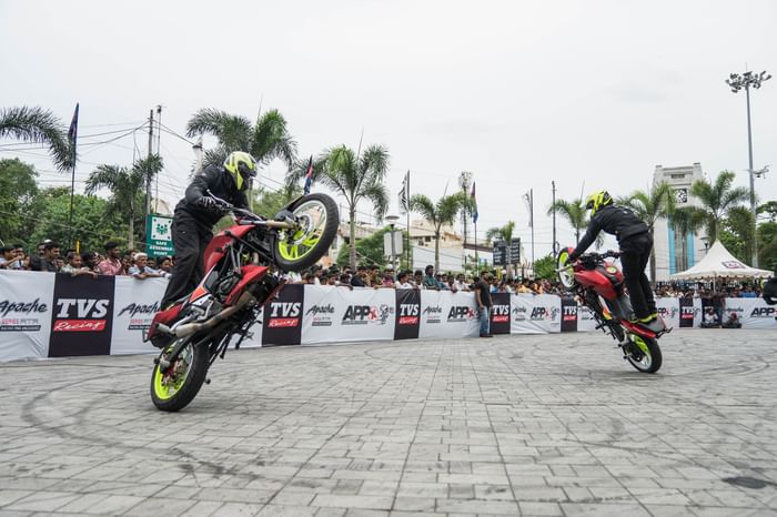 TVS sets new stunt record with Apache