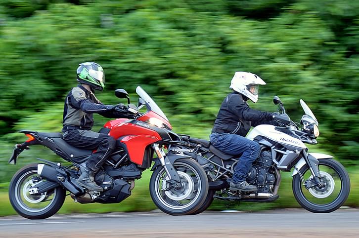 Triumph Tiger 800 XRx vs Ducati Multistrada 950 comparison Triumph Tiger 800 XRx vs Ducati Multistrada 950 comparison