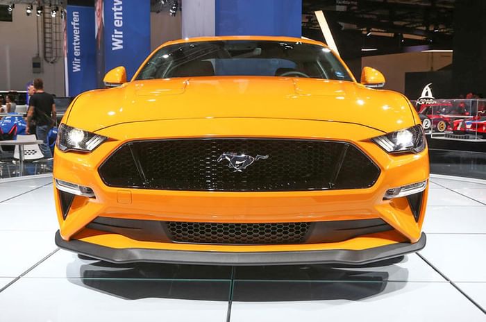 Ford Mustang facelift displayed at Frankfurt motor show