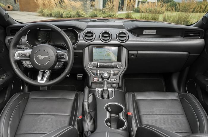 Ford Mustang facelift displayed at Frankfurt motor show