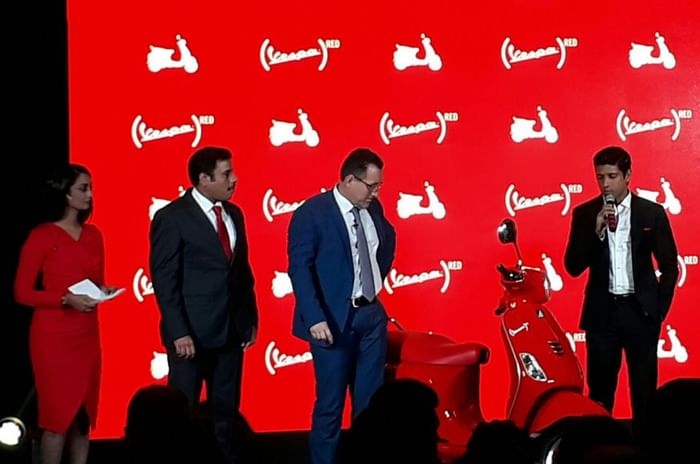 2017 Vespa Red launched at Rs 87,009