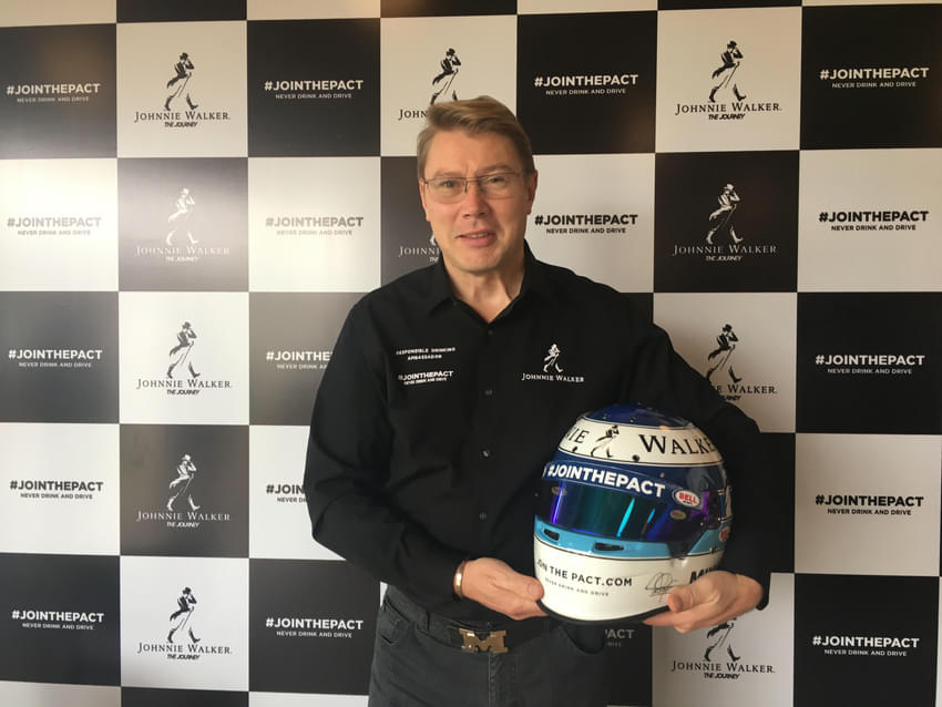 Mika Hakkinen in India to promote safe driving