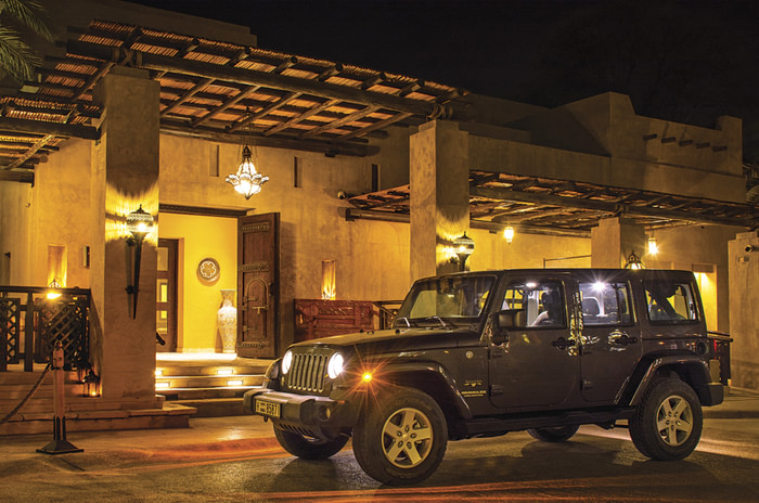 Dune bashing in Dubai in the Jeep Wrangler