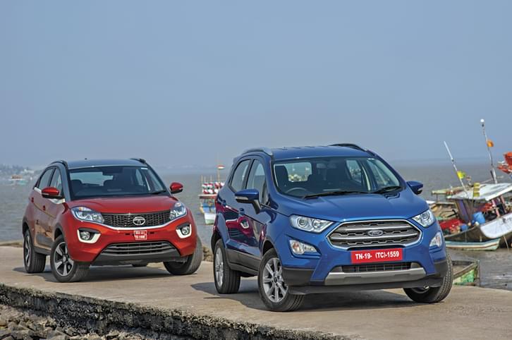 2017 Ford EcoSport vs Tata Nexon petrol comparison 2017 Ford EcoSport vs Tata Nexon petrol comparison