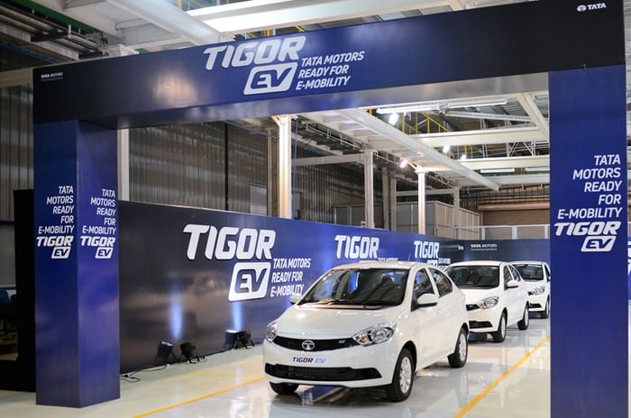 Tata Motors rolls out electric Tigor from Sanand plant