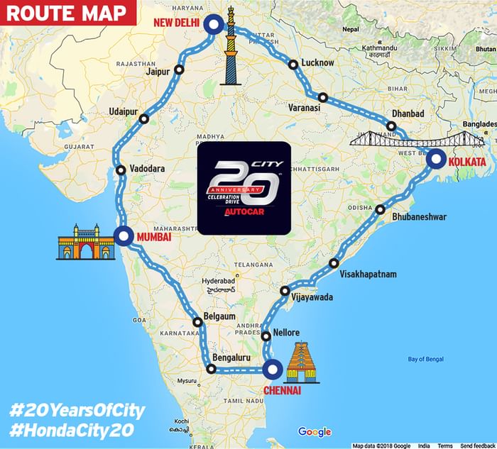 Honda City 20th Anniversary Celebration Drive flagged off