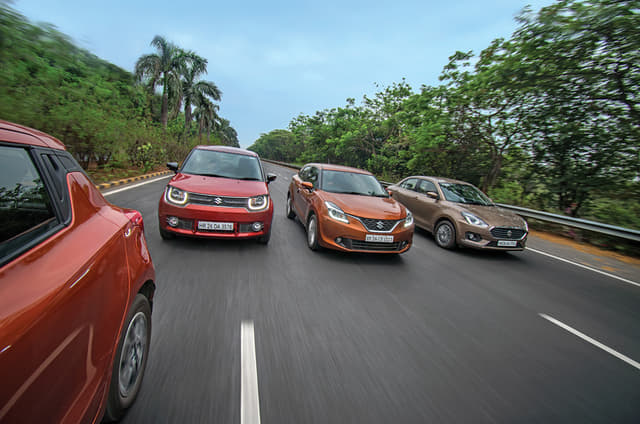 Maruti Suzuki Swift vs Baleno vs Dzire vs Ignis