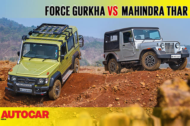 2017 Force Gurkha Explorer vs Mahindra Thar CRDe comparison video
