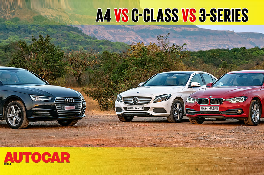 Audi A4 vs Mercedes-Benz C-class vs BMW 3-series comparison video