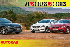 Audi A4 vs Mercedes-Benz C-class vs BMW 3-series comparison video