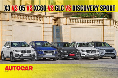 X3 vs Q5 vs XC60 vs GLC vs Discovery Sport comparison video