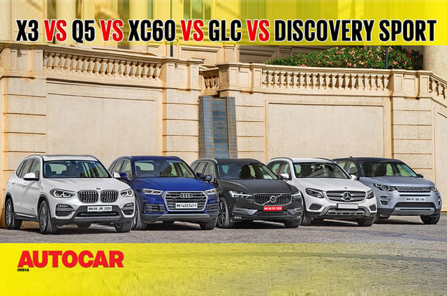 X3 vs Q5 vs XC60 vs GLC vs Discovery Sport comparison video