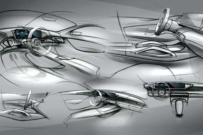 Next-gen Mercedes GLE interior sketches revealed