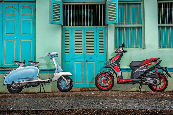1962 Lambretta Li 150 and 2018 Aprilia SR 150