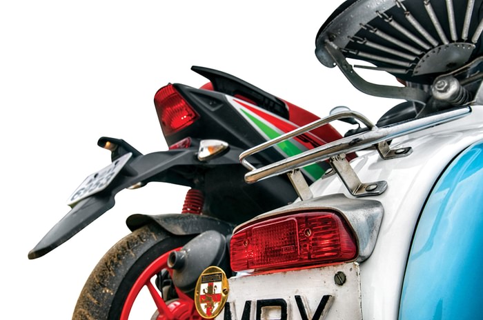 1962 Lambretta Li 150 and 2018 Aprilia SR 150