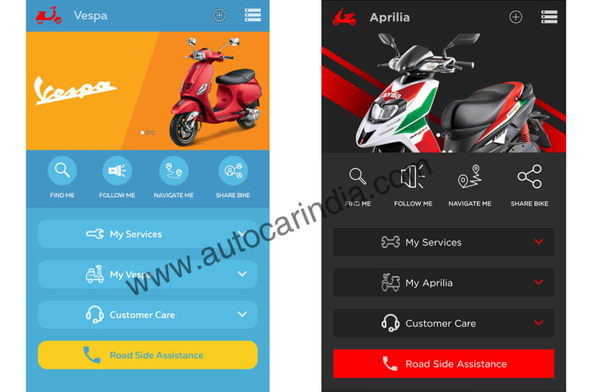 Aprilia, Vespa Connectivity app launched at Rs 1,800