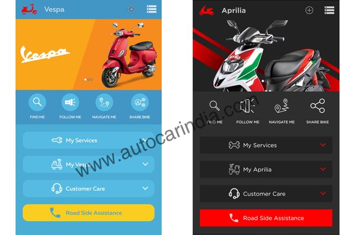 Aprilia, Vespa Connectivity app launched at Rs 1,800