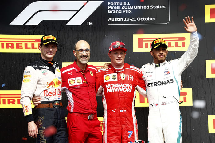 Raikkonen fends off Verstappen and Hamilton to win US GP