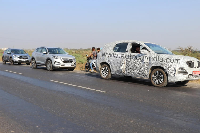 MG Hector spotted on test