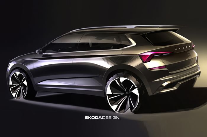 Skoda Kamiq teased before Geneva debut