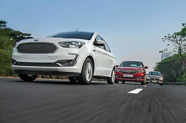 2018 Ford Aspire vs Honda Amaze vs Maruti Suzuki Dzire co...
