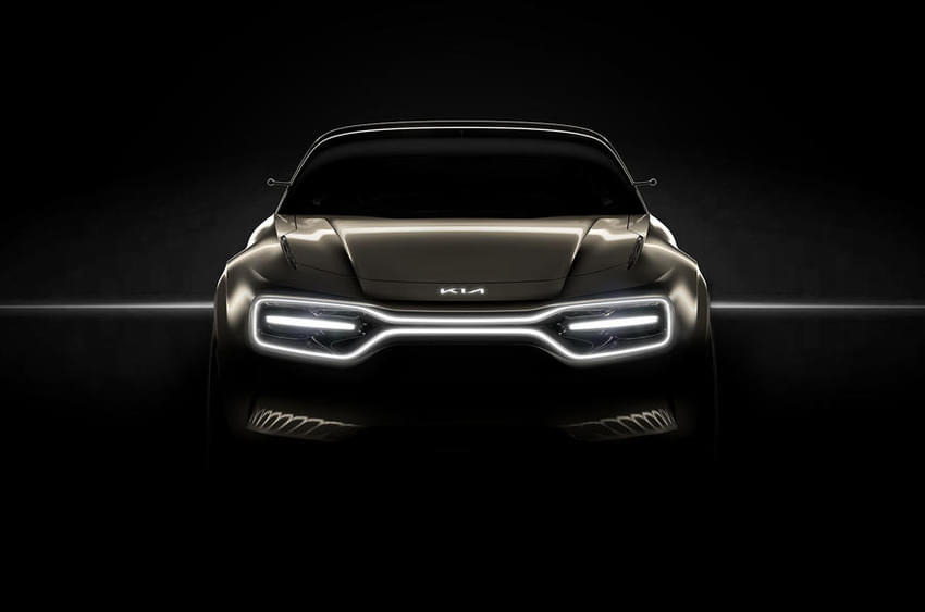 Kia all-electric performance car teased before Geneva debut