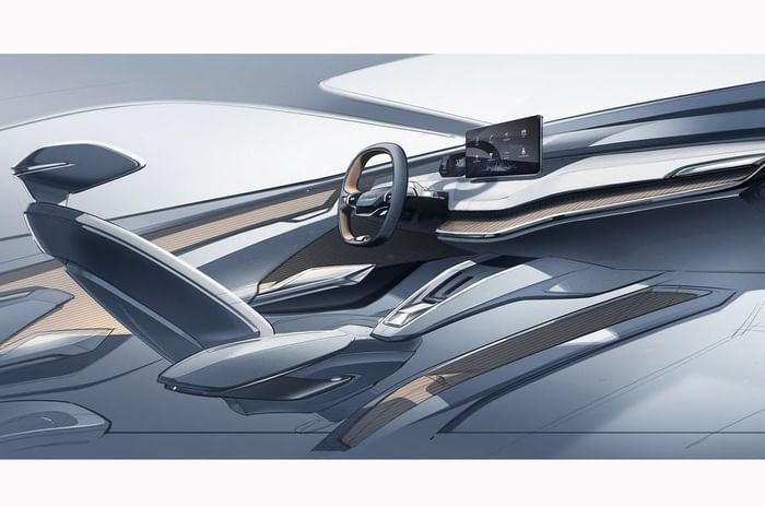 Skoda Vision iV all-electric SUV interior teased
