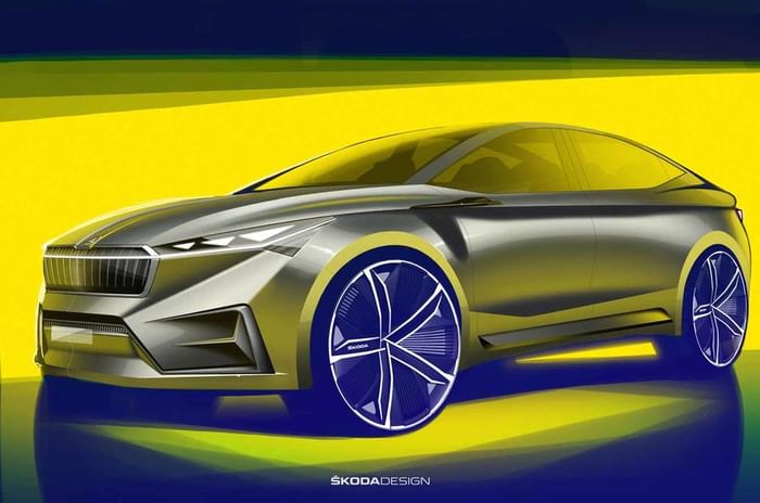 Skoda Vision iV all-electric SUV interior teased