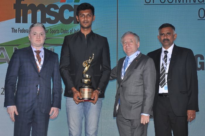 Rangasamy wins FMSCI Upcoming Motorsports Person of the Year award