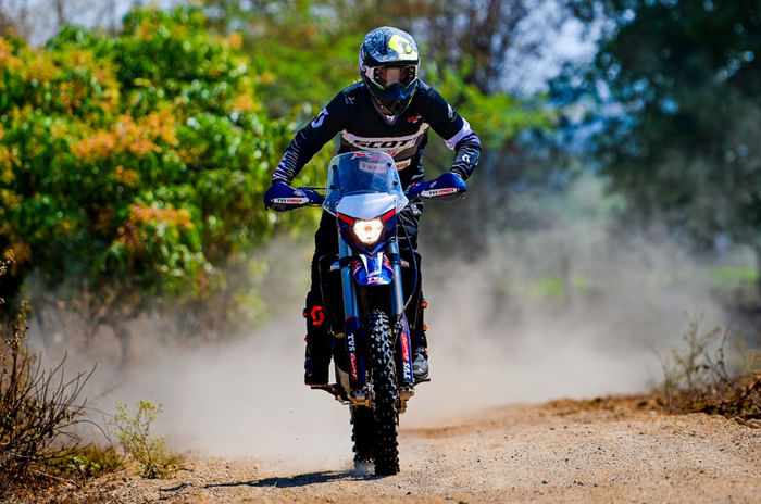 Aishwarya Pissay competing in FIM Bajas World Cup