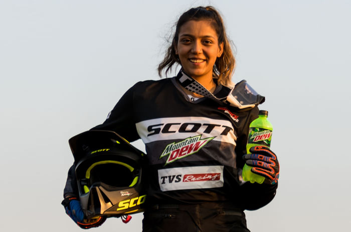Aishwarya Pissay competing in FIM Bajas World Cup
