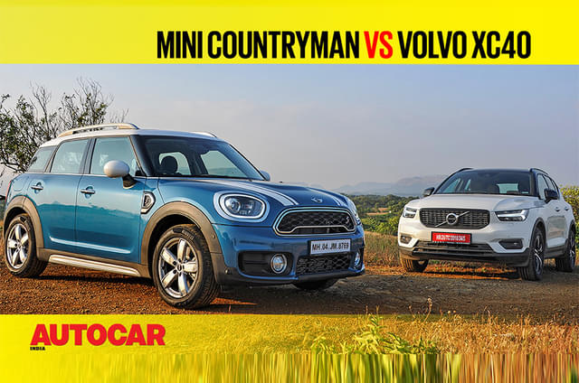 Mini Countryman vs Volvo XC40 comparison video