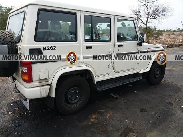 Mahindra Bolero with airbag, parking sensors spied