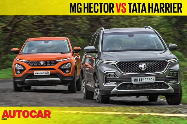 MG Hector vs Tata Harrier video comparison