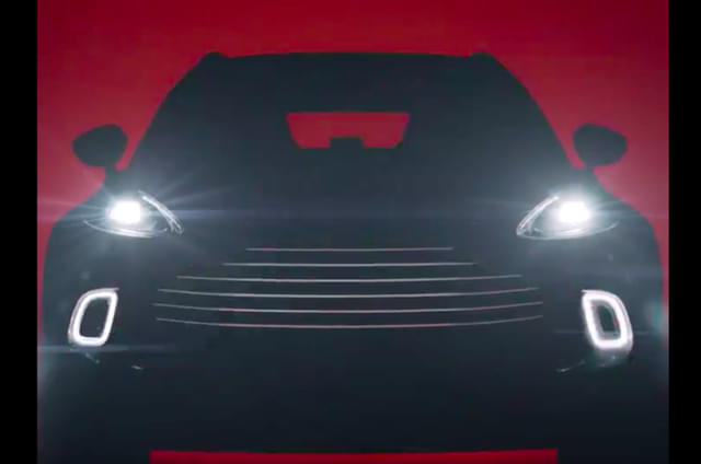 Aston Martin DBX teased ahead of unveil