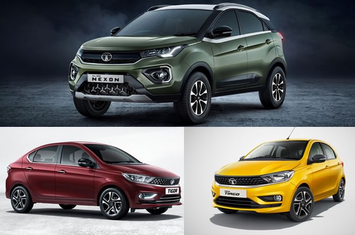 Facelifted Tata Nexon, Tiago, Tigor revealed