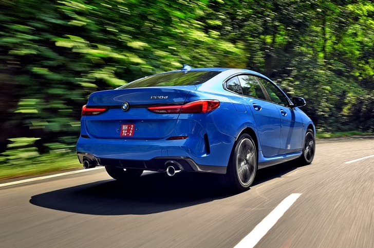 BMW 2 Series 220d Gran Coupe rear right driving