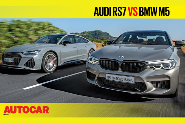 Audi RS7 Sportback vs BMW M5 Competition comparison video