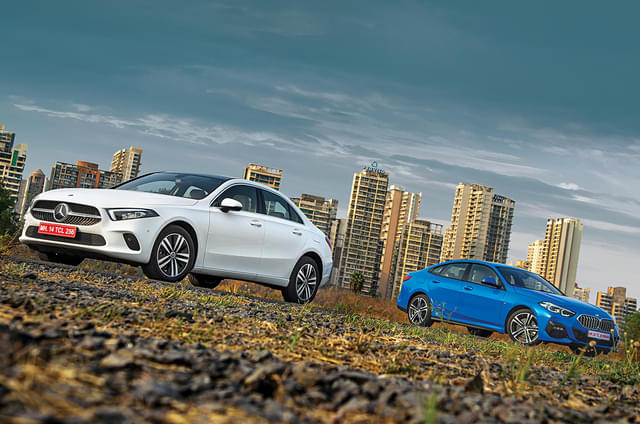 Mercedes-Benz A-class sedan vs BMW 2 Series Gran Coupe co...