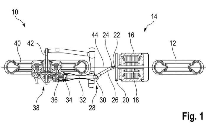 BMW files patent for shaft-driven electric motorcycle layout