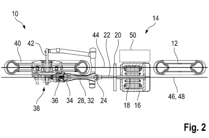 BMW files patent for shaft-driven electric motorcycle layout